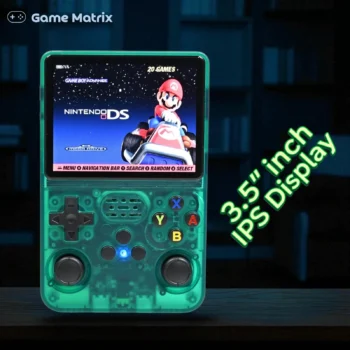 R36S Retro Handheld Video Game Console, Green, 64GB, 128GB, 256GB, 512GB